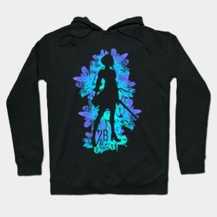 Blue Flowers - 2B Hoodie